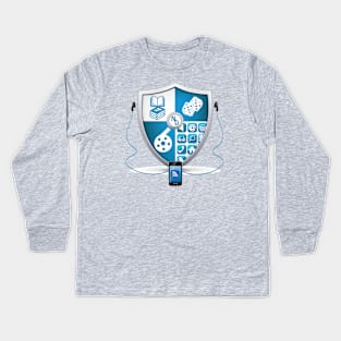 The Nerd's Domain Coat of Arms Kids Long Sleeve T-Shirt